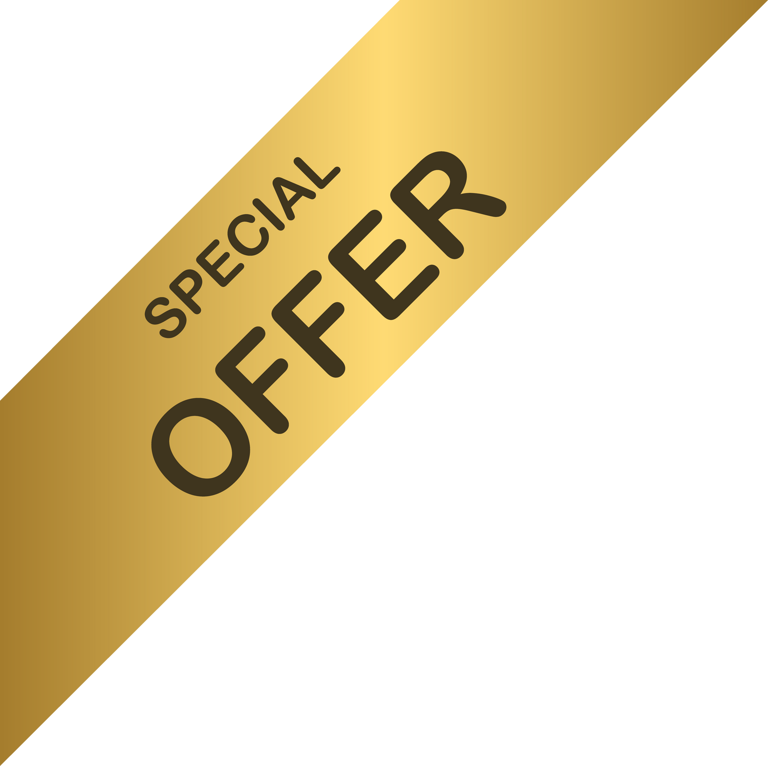 Special offer ribbon corner tag icon